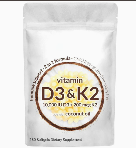 Vitamin D3 + K2 Hair Growth Capsules