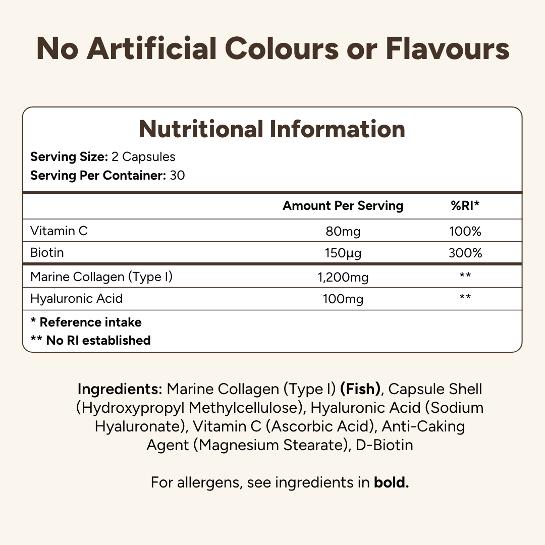 Marine Collagen Hair Growth Capsules