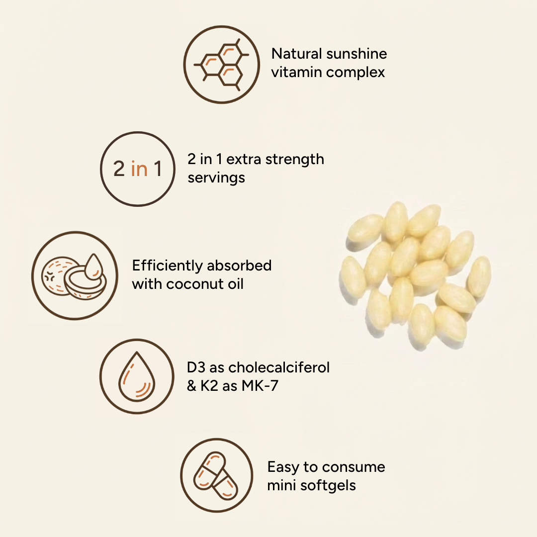 Vitamin D3 + K2 Hair Growth Capsules